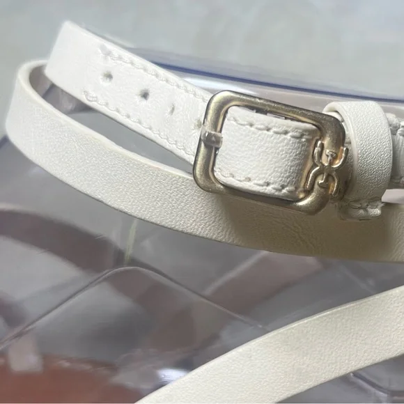 Sam Edelman Meriai Leather Strappy Sandals Ivory Size 7.5 - Picture 7 of 9